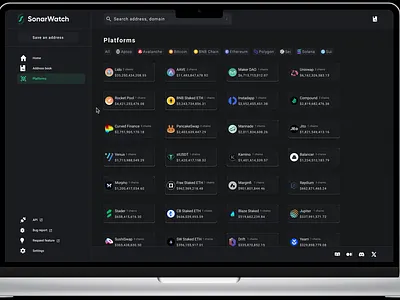 SonarWatch Redesign crypto cryptocurrency redesign user experience web 3