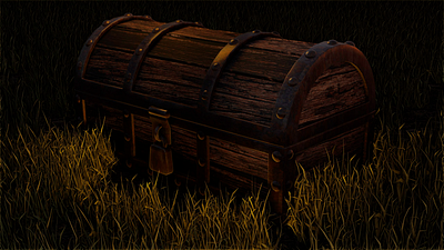 Treasure chest 3d graphic design motion graphics