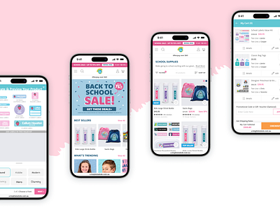 Online store Children's goods UX/UI design app application case study checkout childrens goods design e commerce ecommerce homepage interface magento mobile app mobile design online store product page progressive web app ui design user experience ux design web application