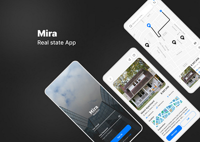 Real State App application design google map house selling login map minimal mobile mobile design real state sell sign up ui ui design