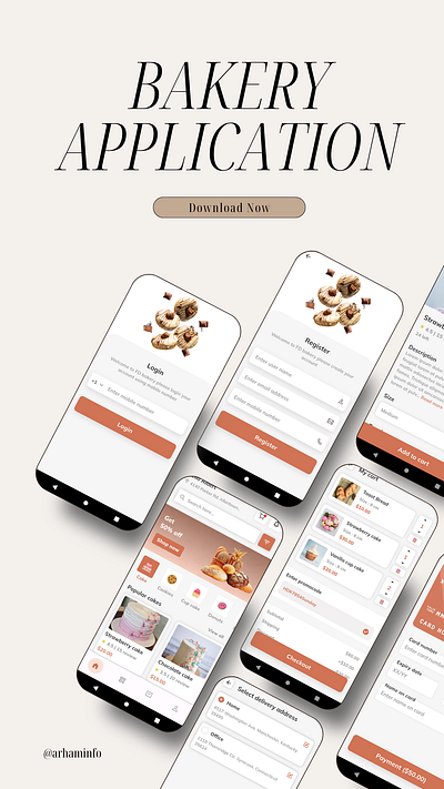Craft Your Dream Bakery App: Let's Make It Happen Together! animation coding dart flutter flutter app development graphic design mobile application programming ui