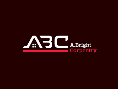 Logo abc logo branding building logo carpenrty carpentry logo design graphic design house logo letter logo logo monogram roof roof logo window logo