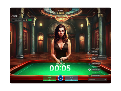 Dice Online - AI Generated Dealer Game ai animation blockchain casino casino game character crypto dealer dice gambling game gaming illustration live game motion online game poker table game white label woman