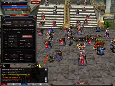 OLD STYLE MMORPG / PC Game UI/UX /Knight Online Redesign classic fantasy game design interface knight online mmorpg myko old openko pc game redesign ui ux