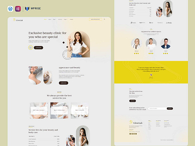 GlowLab – Beauty Clinic Elementor Template beauty clinic beauty clinic landing page beauty clinic template beauty clinic web design beauty clinic website beauty clinic website template beauty clinic website theme elementor template web design