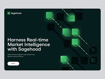 Sagehood.ai ai design ai landing page ai mobile branding chat gpt crypto landing page dashboard design design for ai desktop finance finance landing page landing landing page ui design uidesign web web design web landing page website design
