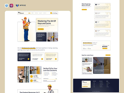 LockCraft – Key Maker & Locksmith Service Elementor Template elementor template locksmith service locksmith service landing page locksmith service template locksmith service web design locksmith service website locksmith service website theme web design