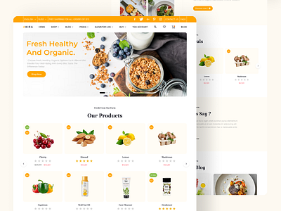 Food Website Landing Page design ecommerce ecommercedesign ecommercewebsitedesign foodapp foodwebsite landing landingpage landingpagedesign ui uidesign uiux webdesign website websitedesign