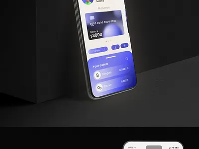 Blue Gate Crypto Wallet animation branding crypto design ui