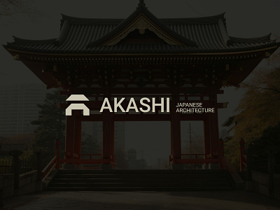 Akashi — Logo design a akashi architecture branding design graphic design inspiration japan logo design mark modern