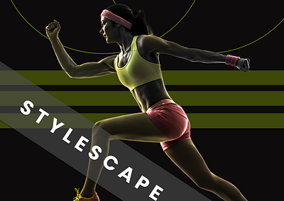 Stylescape - Fitness App brand brandguidelines branding logo styleguide stylescape ui visual design