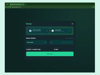 Web3 swap assets modal assets crypto modal ui web3