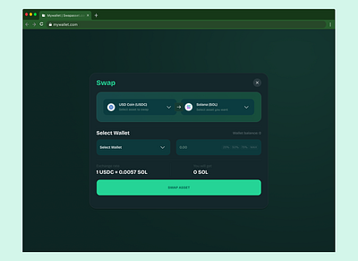 Web3 swap assets modal assets crypto modal ui web3