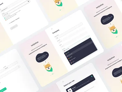 Investment app login fintech illustration interface investment login ui