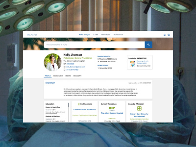 Medical Marketing Tool design marketing medical personal info profile ui