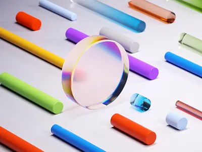 Cylinder 3d art c4d cinema4d colorful design illustration render