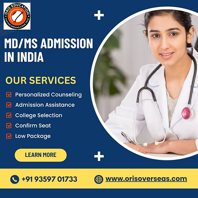 Best counseling for MD/MS in India | Oris Overseas Education md ms admission in india neet pg 2024