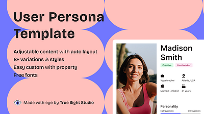 User Persona Template design free free template graphic persona personae template ui user persona ux ux design