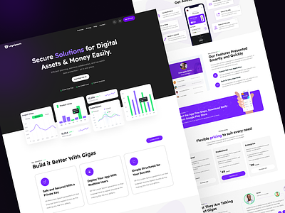 SAAS Website For Secure Digital Assets assets dashboard saas assets saas digital assets design digital assets website digital dashboard graphic design saas digital assets saas website uiux