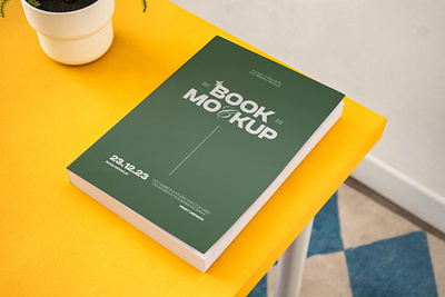 Realistic Book Mockup book booklet branding cover document magazine mockup notebook paper photobook product realistic stationery