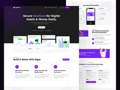 Secure Digital Assets SAAS Website assets dashboard saas assets saas digital assets design digital assets website digital dashboard graphic design saas digital assets saas website uiux