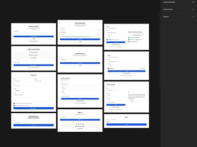 Super Responsive Forms Layouts in Figma branding design design system figma forms interface landing page layouts responsive ui ui kit ux