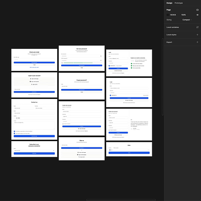 Super Responsive Forms Layouts in Figma branding design design system figma forms interface landing page layouts responsive ui ui kit ux