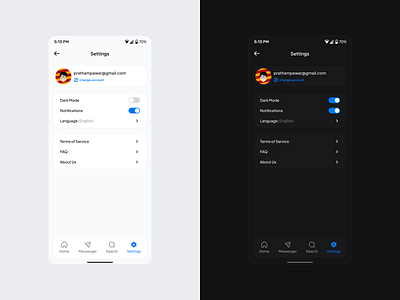 Daily UI #007 - Settings Page UI branding daily ui design prathamesh pawar product design ui ux ux design