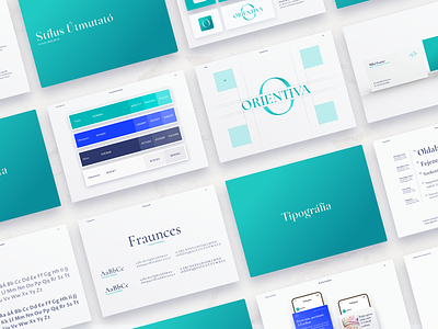 Orientiva - Visual Identity brand design branding color palettes instagram templates logo logo guides style guides typography