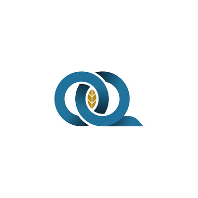 O & Q Natural art brand design brand identity branding clean design flat illustration logo
