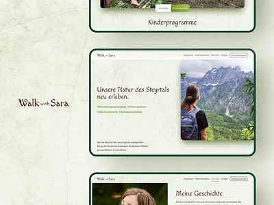 Website & Brand Design • Walk with Sara brand design custom website logo logo design mobile organic design responsive design web website design wordpress development