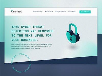 Website Redesign for &Partners cyber design security tech technology ui ux web design