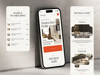 ARCHITECTURE & INTERIOR DESIGN | PREMIUM WEBSITE design interiour design website landing page ui ux web webdesign website