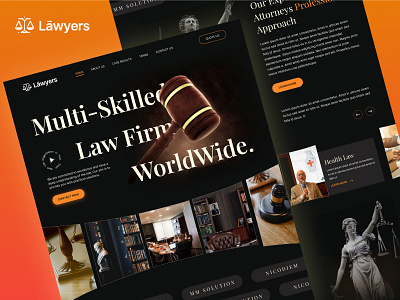 Law Firm Landing Page landing page law firm lawyers ui design ui ux web design website