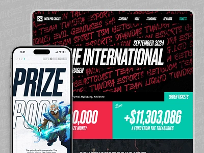 International 2024 Mobile App Design Concept app csgo cybersport cybersport app dota dota2 game news gamers gaming gaming community gaming events gaming industry mobile mobile app online gaming tournament virtual reality games