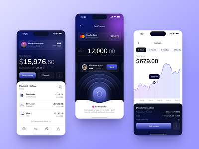 SwiftBank - Banking Mobile App android app app design application application design arounda business design finance fintech ios ios app design mobile mobile app mobile app design mobile design mobile ui ui uiux ux