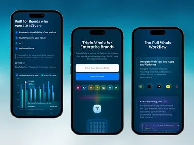 SaaS UI Components blue design ecommerce glow gradients navy neon ocean technology ui ux