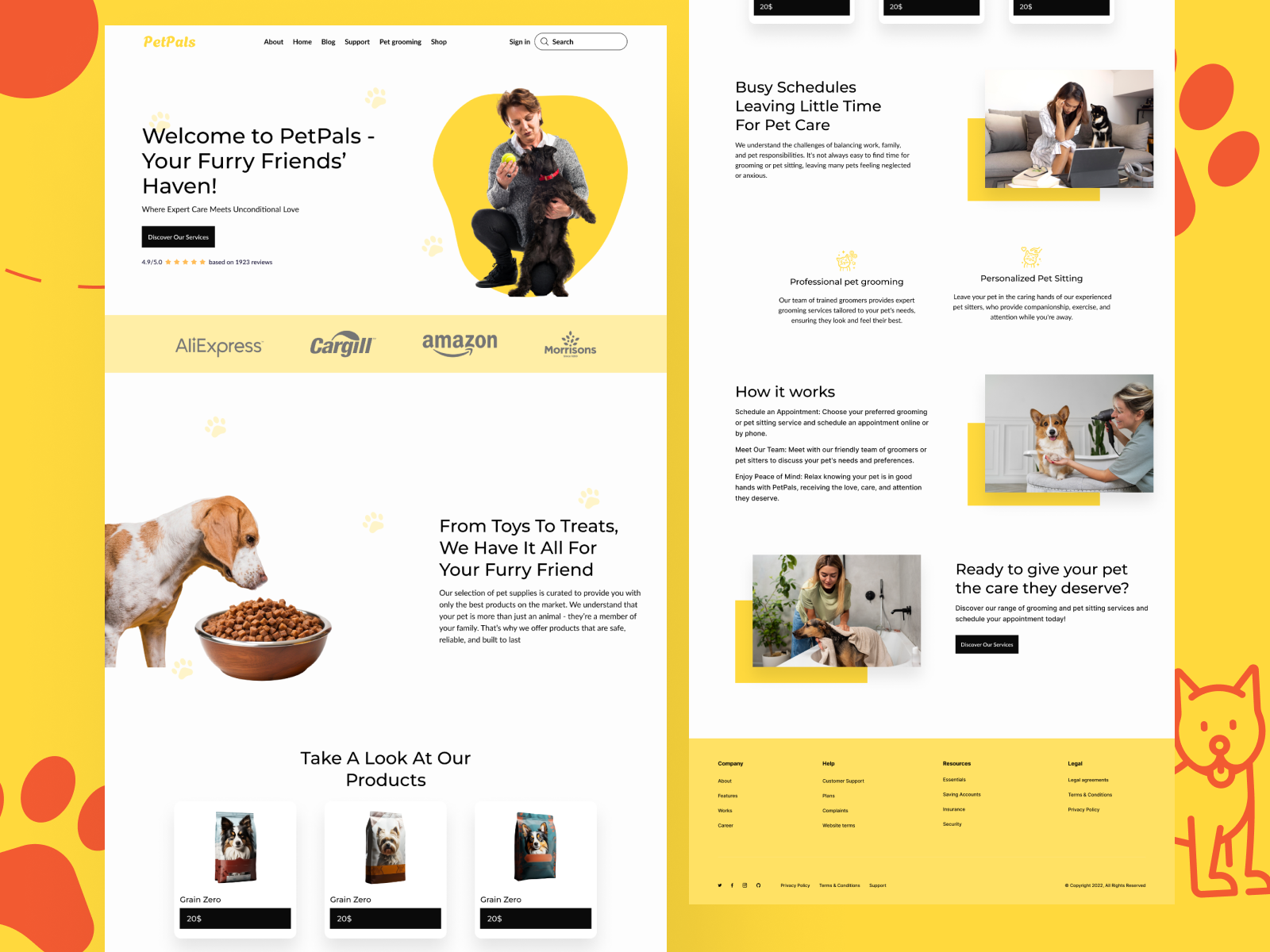 PetPals E-commerce store by Abdurrahman Abdulaziz on Dribbble