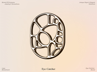 Eye-Catcher 3d 3d art art gold houdini liquid logo metall motion motion design render