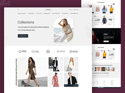 eCommerce fashion online store minimal design animation ecommerce ecommerce website graphic design homepage landing page logo minimal motion graphics shop shopify shopify website ui ui design website