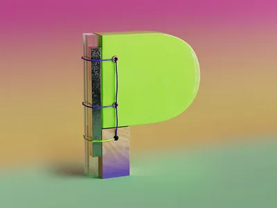 36 days of type - P 36daysoftype2024 36dysoftype 3d animation cinema4d graphic design illustration motion design motion graphics redshift