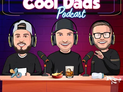 CARTOON PODCAST LOGO & COVER ART cartoon character cartoon logo cartoon style podcast logo itunes podcast logo mascot logo podcast logo