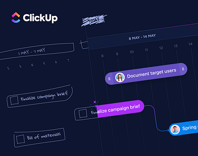 ClickUp - project management tool app figma product design ui design user interface ux design wireframing