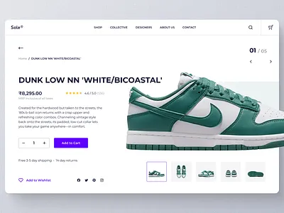 Daily UI 2 - Product + Cart Page 3d motion graphics typography ui