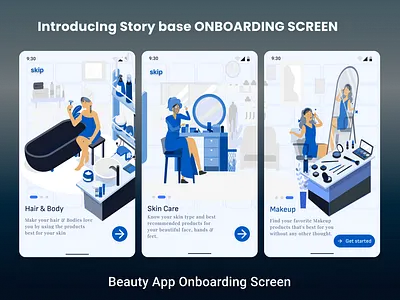 Onboarding Screens 3d animation branding graphic design logo motion graphics ui