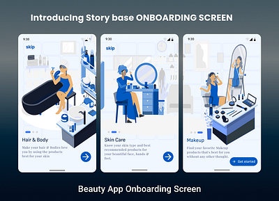 Onboarding Screens 3d animation branding graphic design logo motion graphics ui