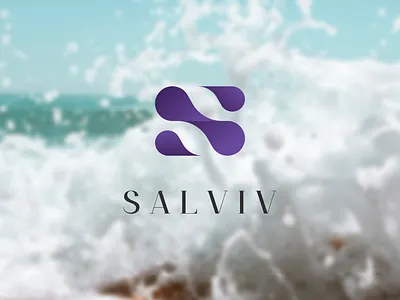 SALVIV awesome logo clean logo company illustration lettering logo logo ideas logo inspiration minimalist logo modern logo oil oil drop s letter sea spray typography