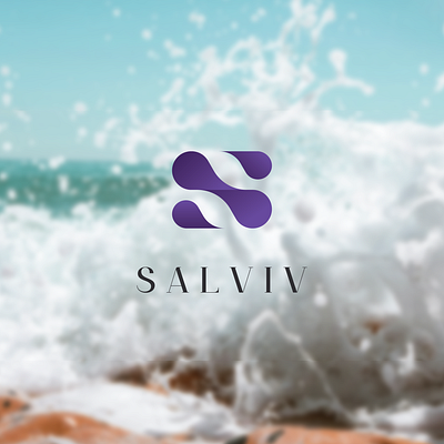 SALVIV awesome logo clean logo company illustration lettering logo logo ideas logo inspiration minimalist logo modern logo oil oil drop s letter sea spray typography
