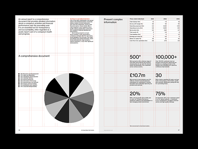 A4 Annual Report Grid System for Adobe InDesign a4 grid system a4 template indesign adobe indesign annual report corporate brochure corporate report corporate review editorial design financial brochure financial tables grid system indesign template tech brochure typography