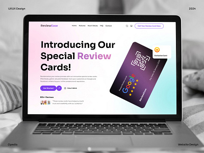 Google Review Card Landing Page UI Design figma google google review card landing page landing page design landing page ui review review card review card website ui ui design uiux ux website design website ui